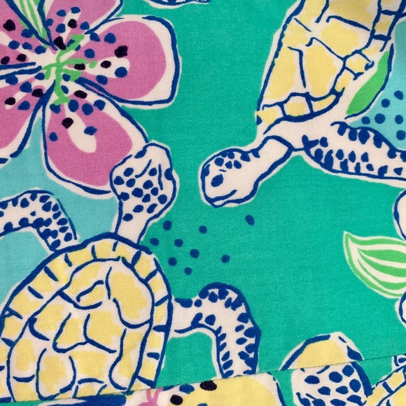 Lilly Pulitzer Ginny Dress Moving Slowly Turtles - Picture 4 of 4